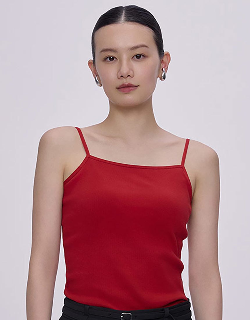 OUR WACOAL カップインコットンリブキャミソール アウター