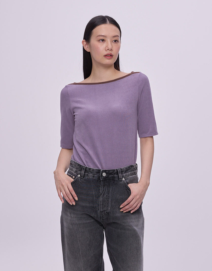 OUR WACOAL カップインパイルTシャツ アウター トップス