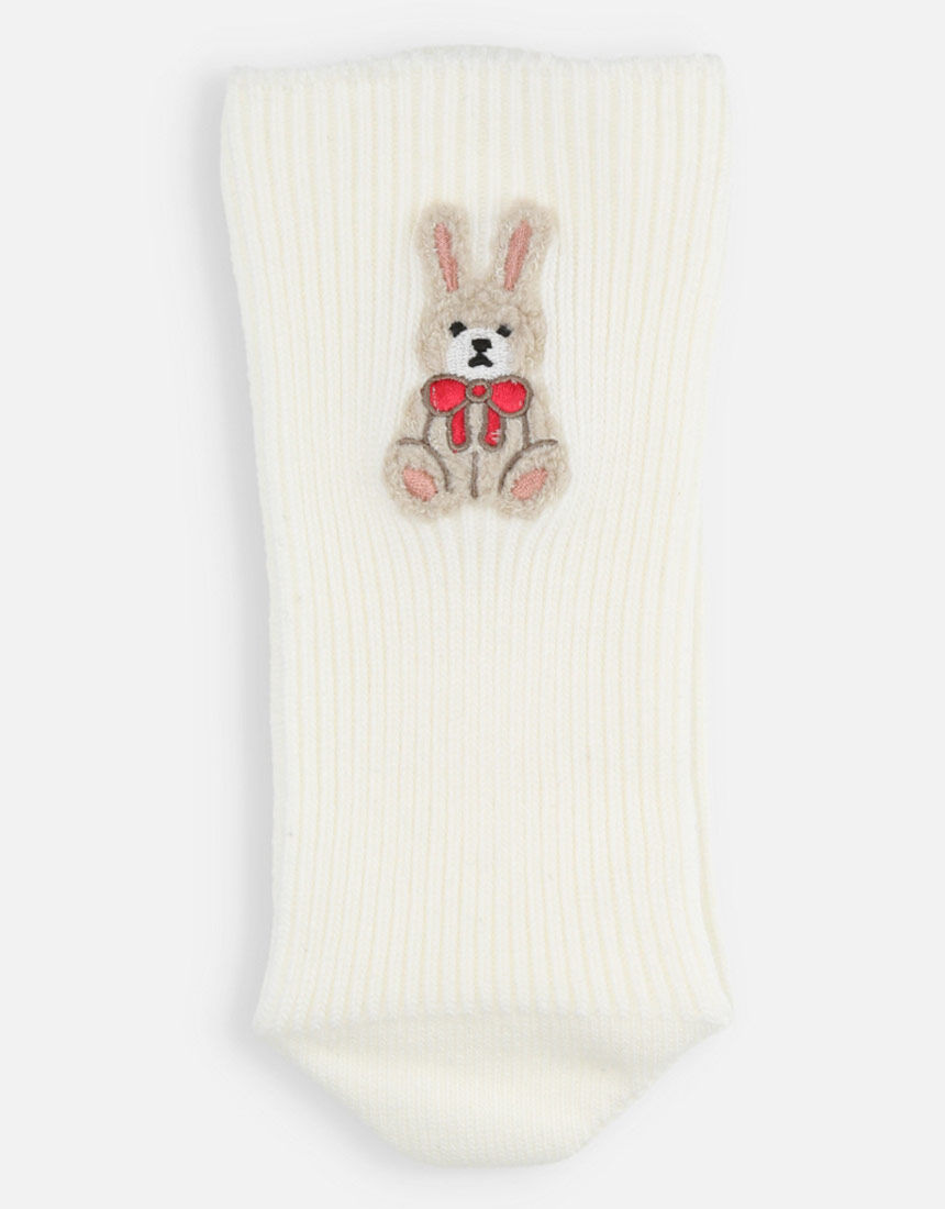 Tabio(タビオ) ワッペン風刺繍ソックス ソックス UK4022 Tabio(タビオ) ワッペン風刺繍ソックス ソックス UK4022
