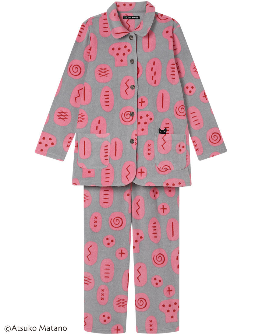 アツコマタノ とてもあたたかなマイクロフリース素材を使用 パジャマ