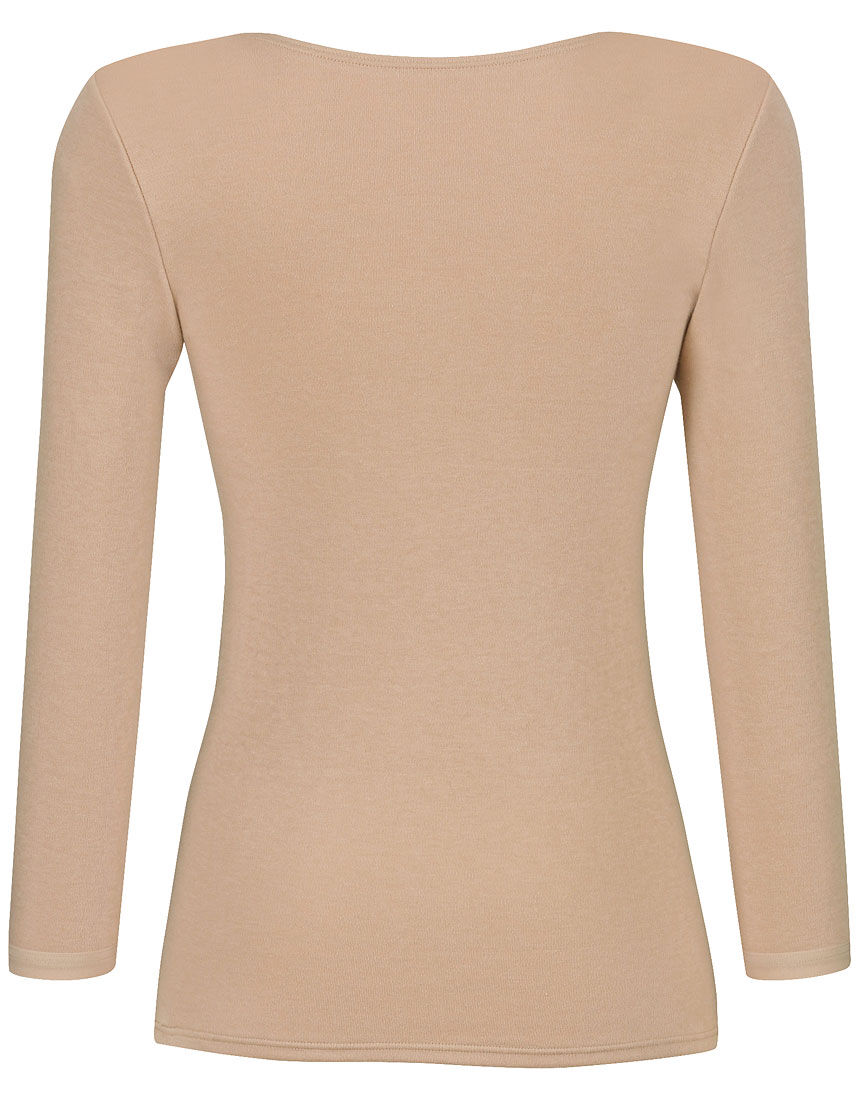 ワコール 【綿100％ 極暖】肌側起毛であたたかい トップス（8分袖