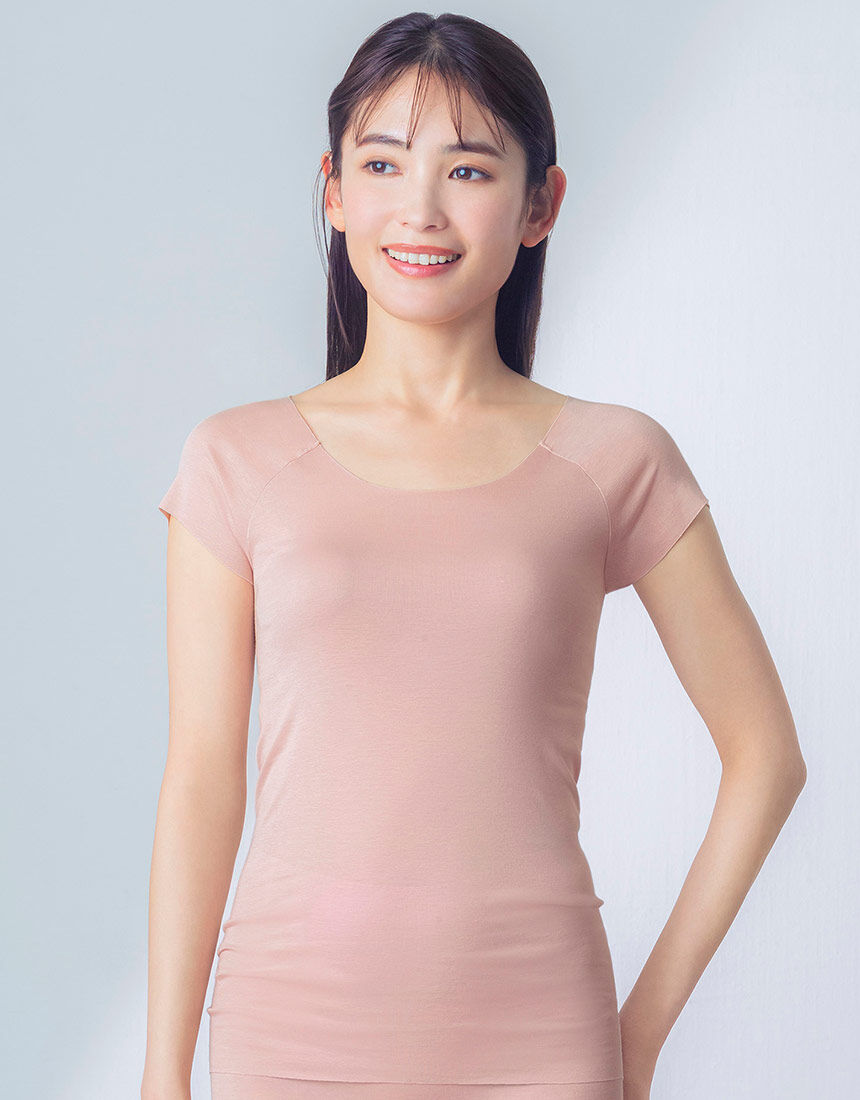 Wacoal　ワコール　wing ウィング　綿の贅沢 オーガニック　半袖　L　② Wing ワコール Wacoal ウイング 綿の贅沢オーガニック ショーツ