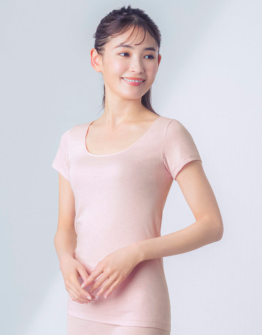 ウイング 【汗取り付き】さらっと薄くて軽い／汗・ムレ対策に【綿の