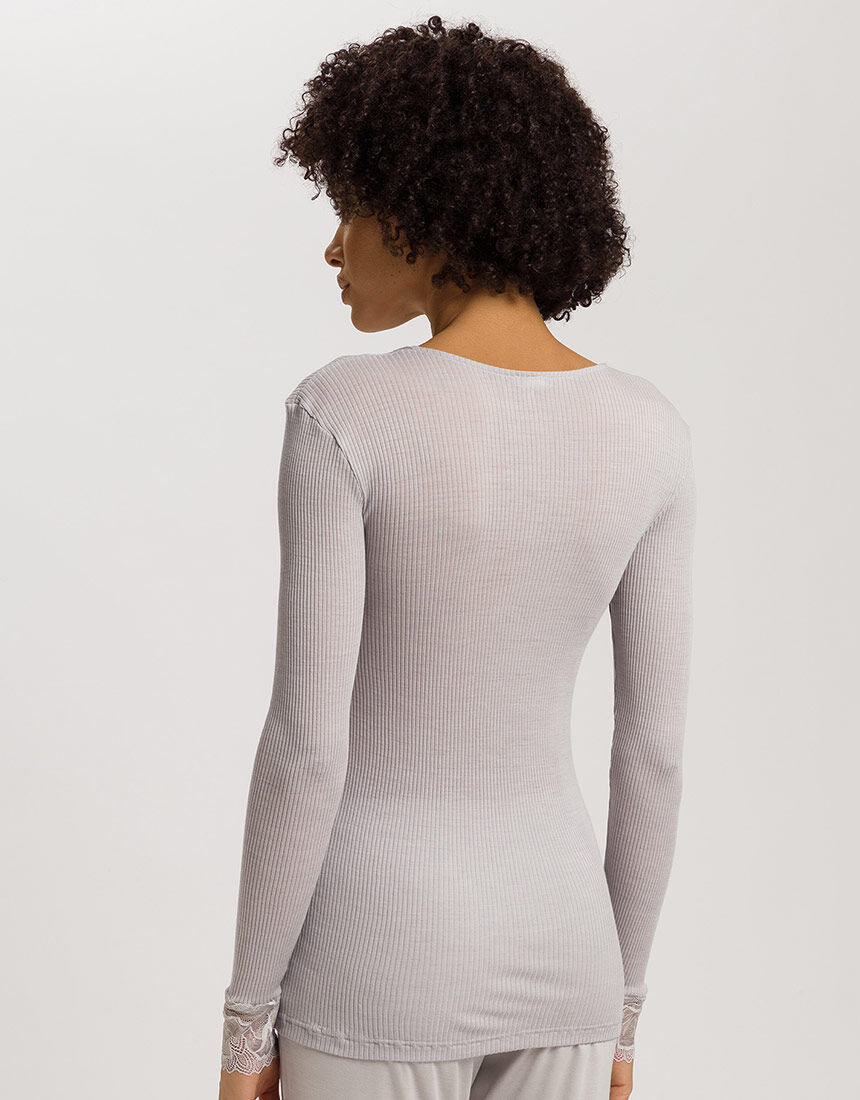 ハンロ 身生地ウール・シルク素材 トップス（長袖） UIH353｜ワコール