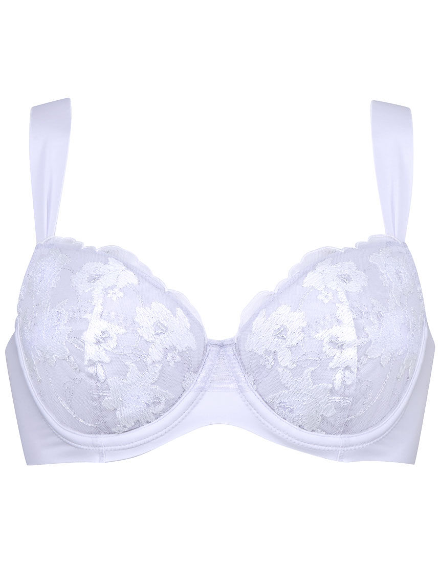 下着 OFF-WHITE ブラジャー 脇高 大きいサイズ アンダー80 軽い 丸胸メイク