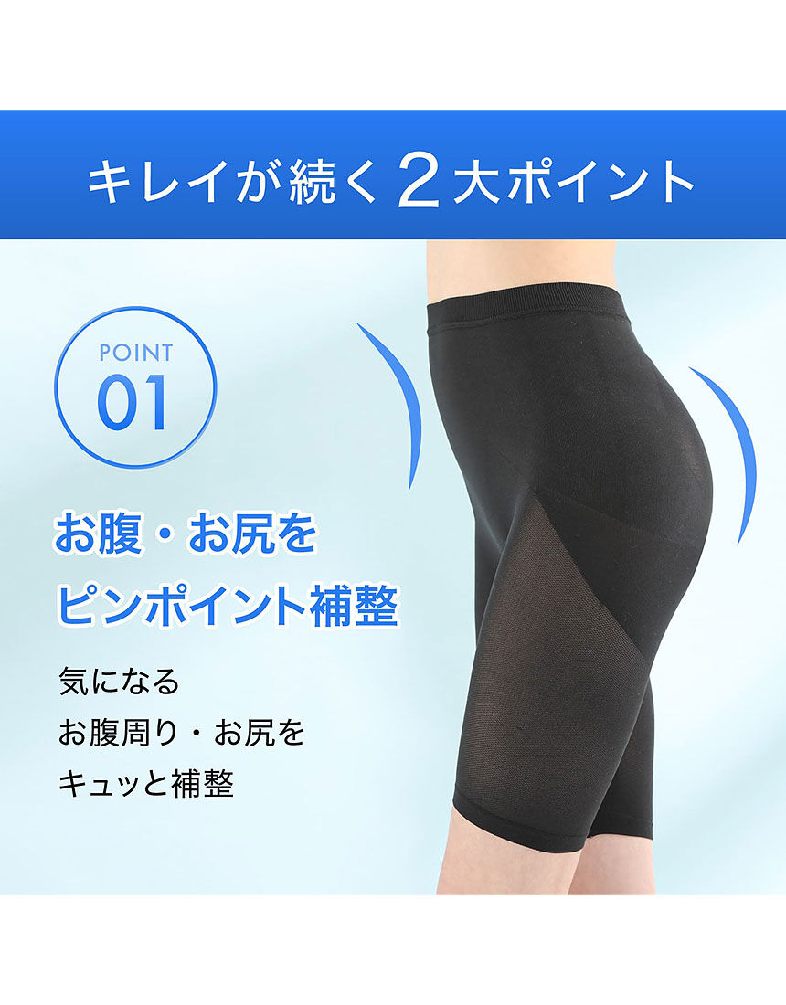 ルシアン くびれの魔法 ガードル（ロング丈） GLC030｜ワコール直営の