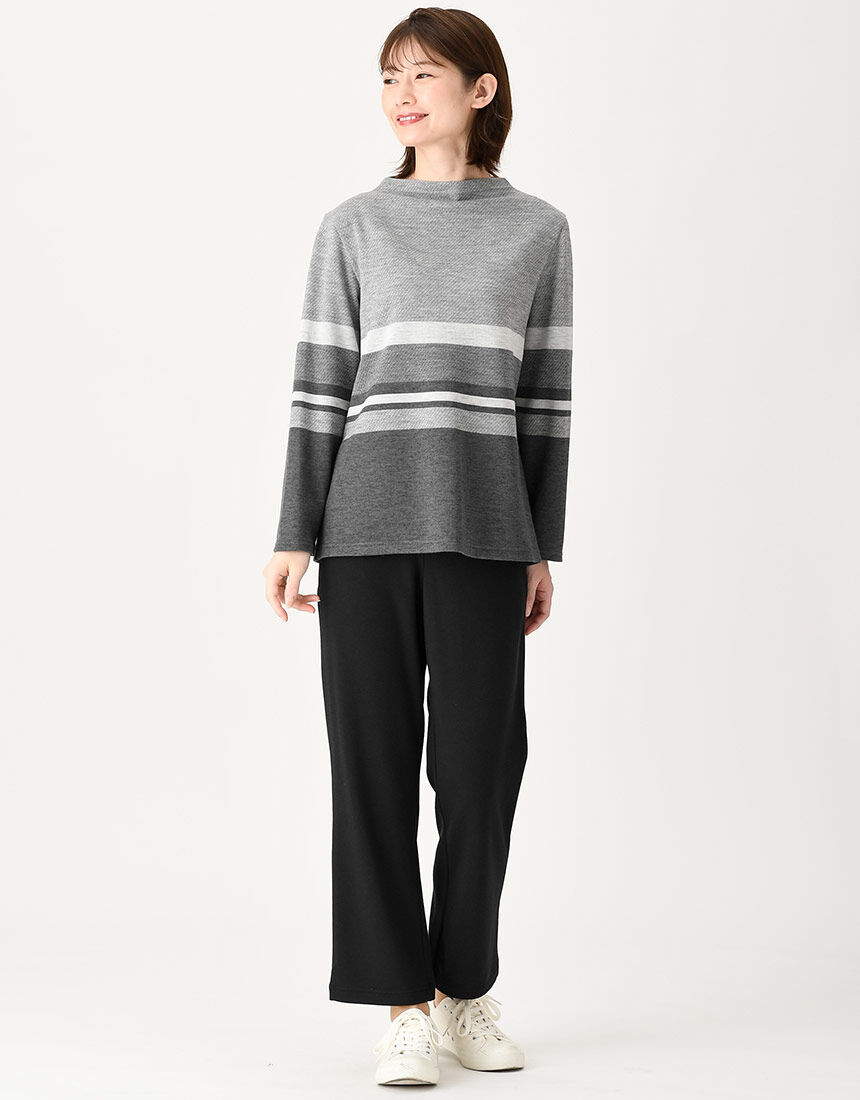 ワコール Wacoal らくラクパートナー シックでモダンなハイネック（長袖）（SP・MP・LPサイズ） 母の日 アウター トップス DAL457【F】 ワコール／らくラクパートナー シックでモダンなハイネック