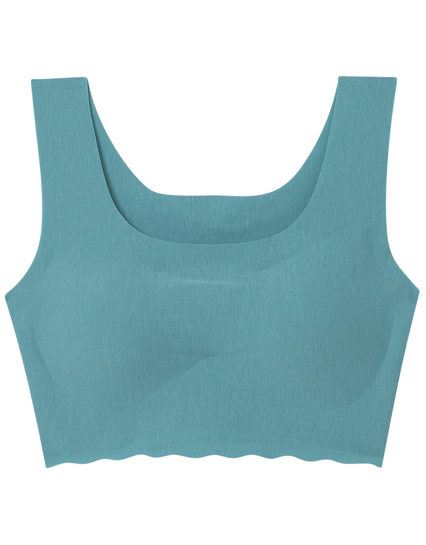 ウンナナクール 【汗消臭】綿混フラット仕上げ ノンワイヤーブラジャー