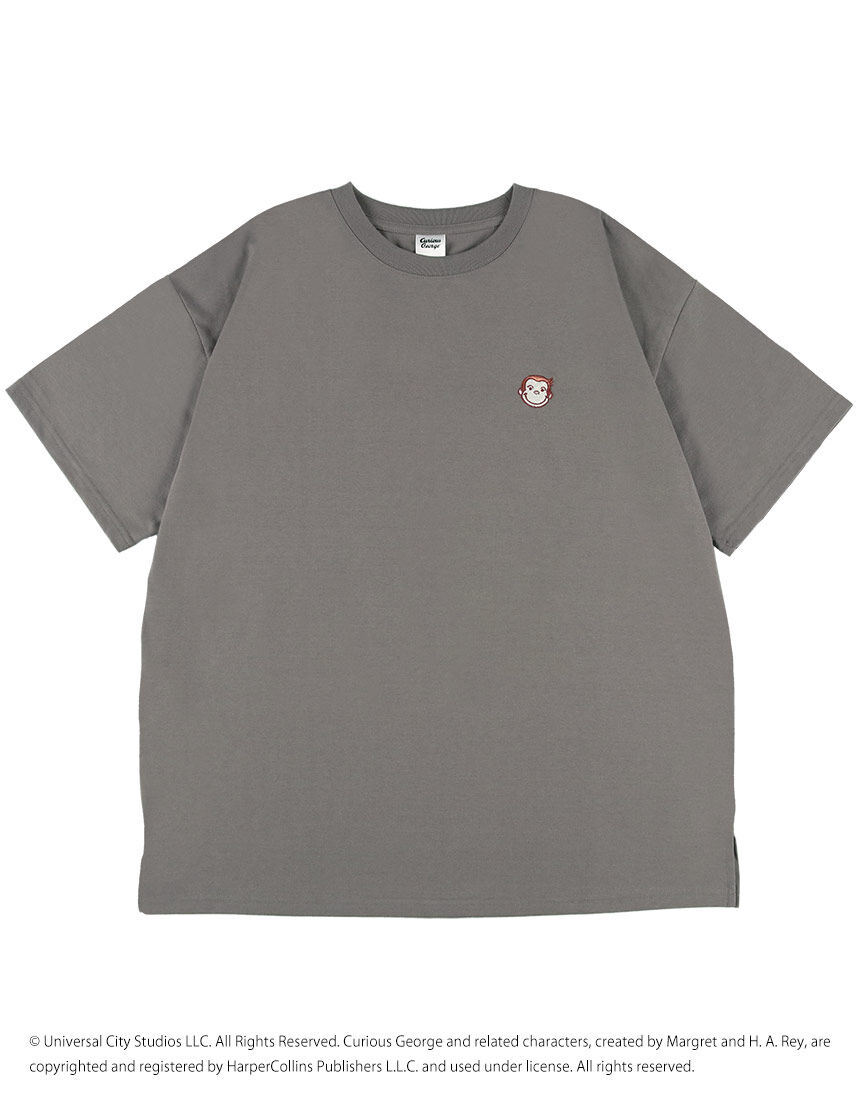 Lingè Noël ランジェノエル おさるのジョージ サガラ刺繍Tシャツ T