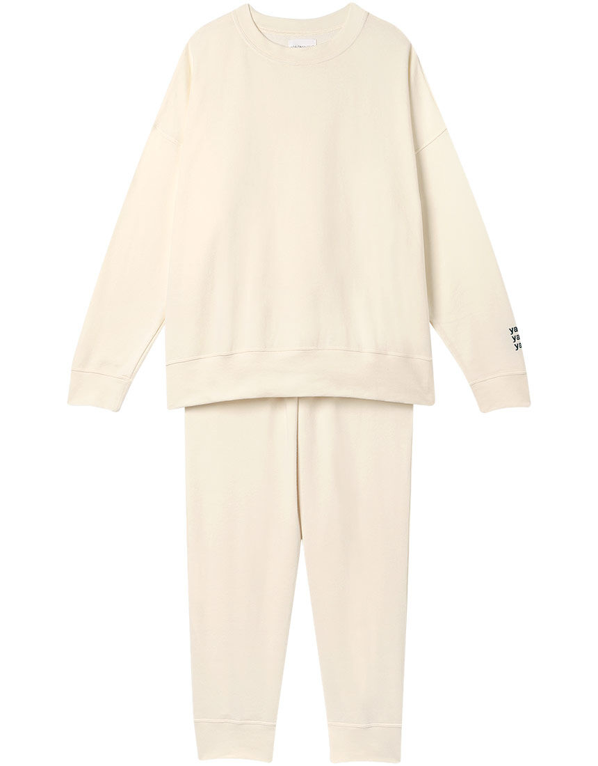 ウンナナクール 【綿混】あくびのお嬢さんのなめらか裏毛プルオーバー