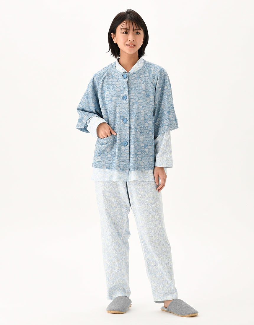 らくラクパートナー] パジャマ [ワコール] 長袖・長ズボン 【身長146cm