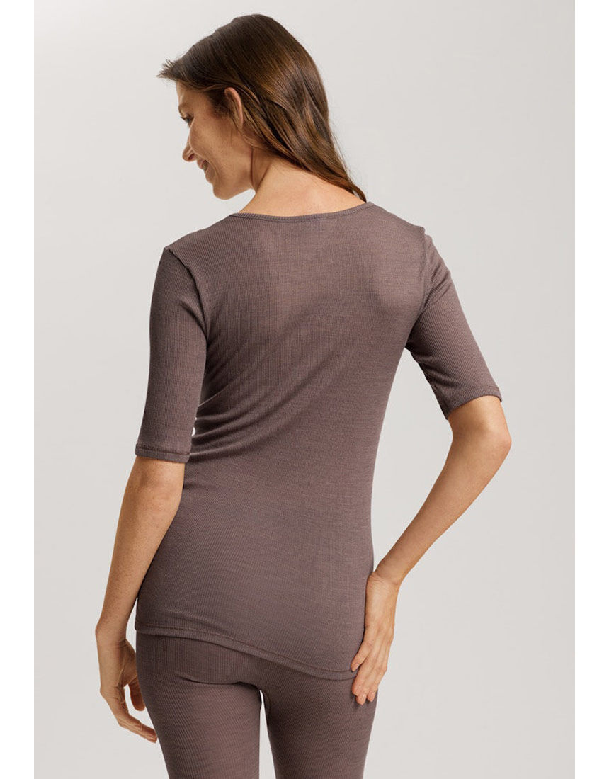 ハンロ 身生地ウール・シルク素材 トップス（半袖） UIH223｜ワコール