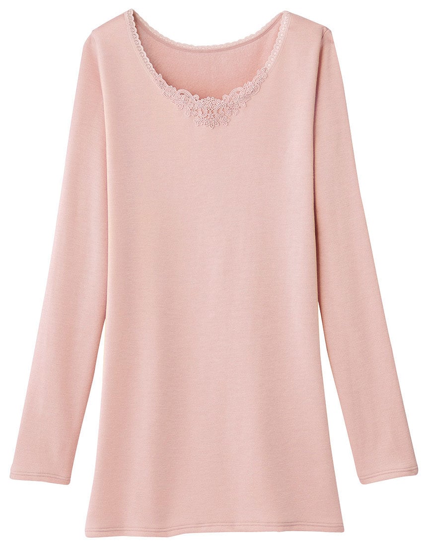 ソリストヒート裏起毛８分袖トップス