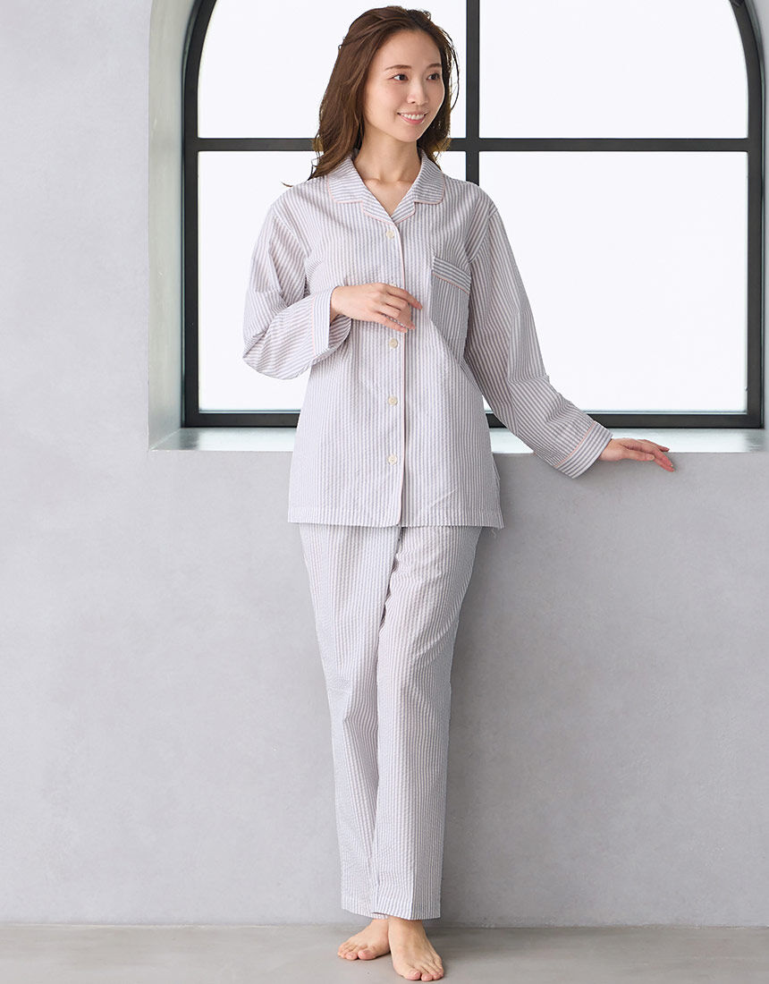 現品限り大幅値下げ新品ワコール 睡眠科学 オーガニックコットンパジャマ Mサイズ ワコール／睡眠科学 【オーガニックコットン100