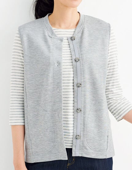 ラウンドネックベスト, , main