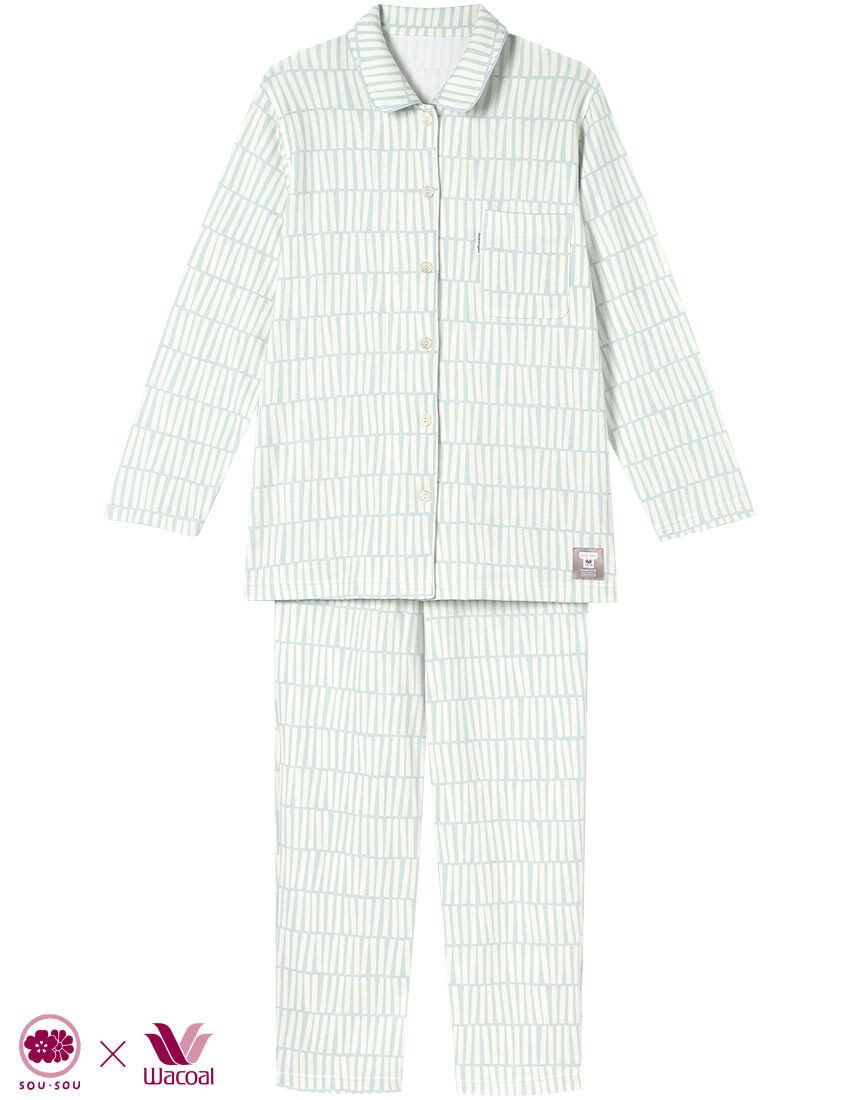 ワコール／睡眠科学 【綿100％】SOU・SOU柄 あったか