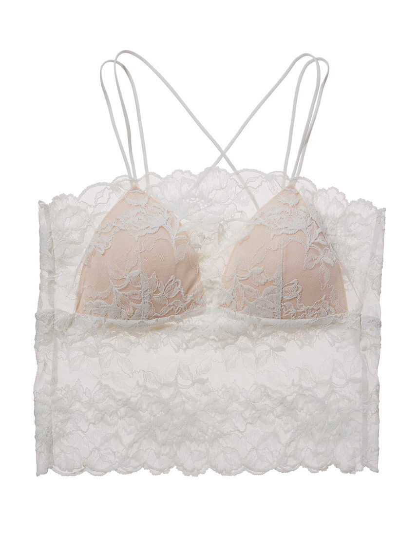 【ノンワイヤー】見せる着こなしにも！ストレッチ総レースのキャミソール。エアリーノンワイヤーブラ ノンワイヤーブラ
