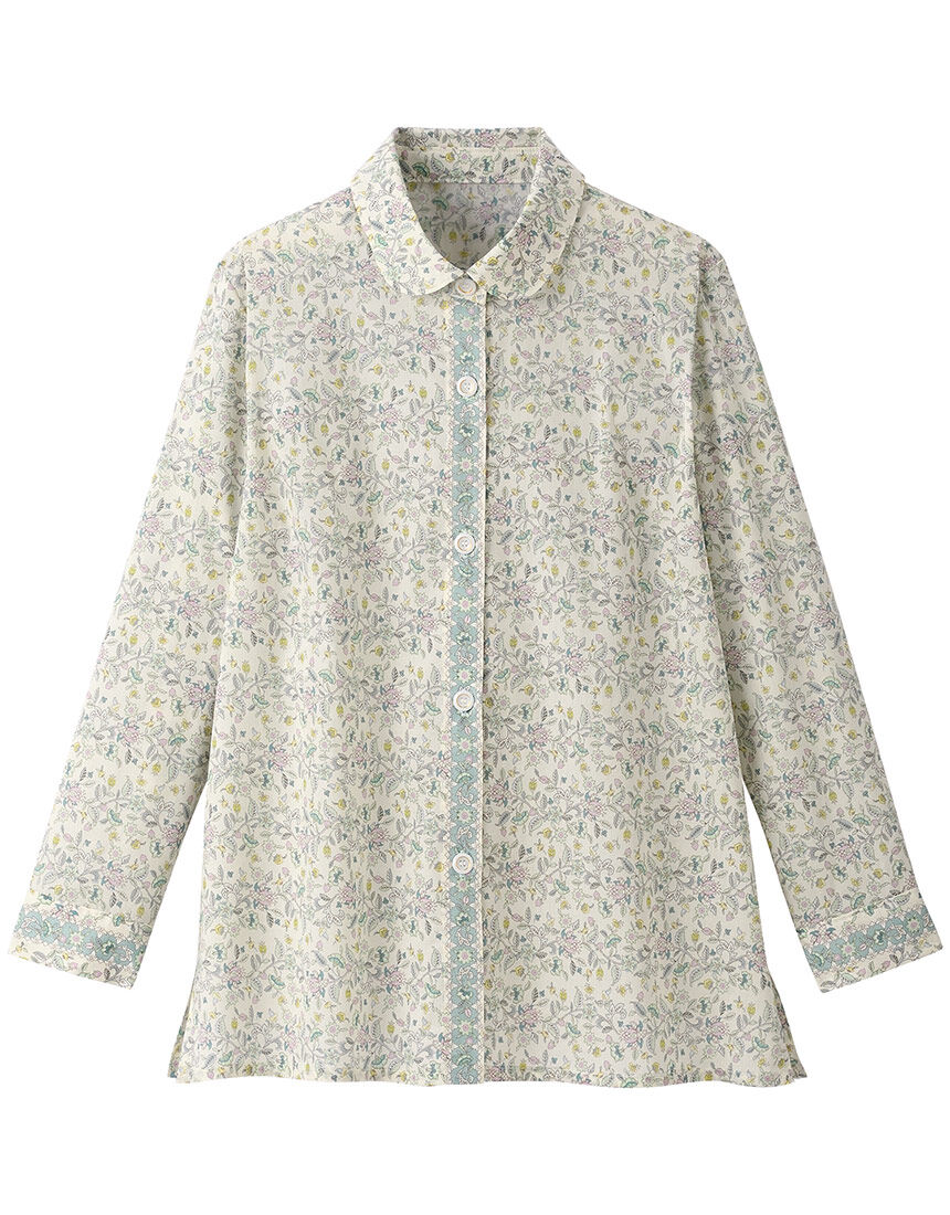 ワコール／らくラクパートナー 【ミントン】綿100％・ブラウス