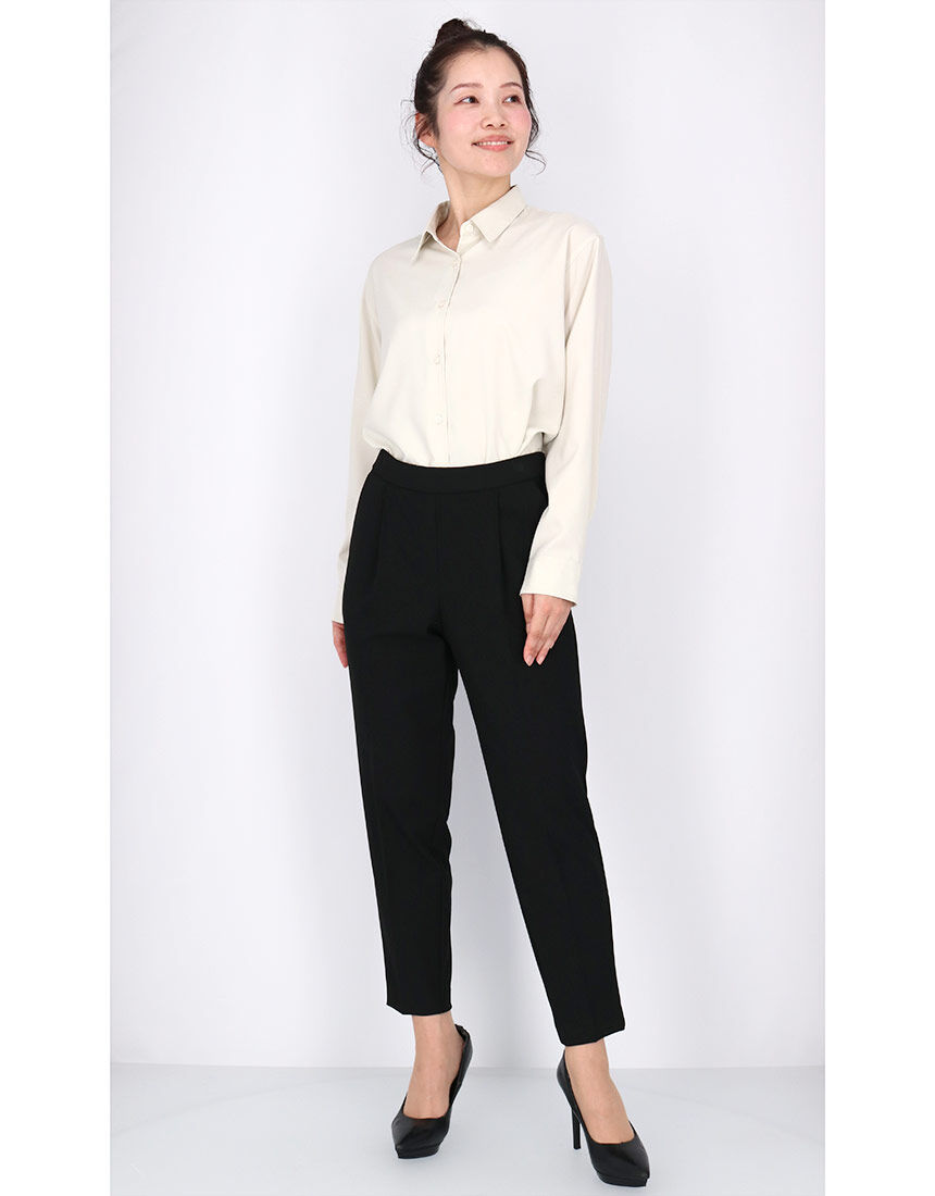 ワコール_カルソン 体型カバー きちんと感のあるシャツ 長袖 アウター