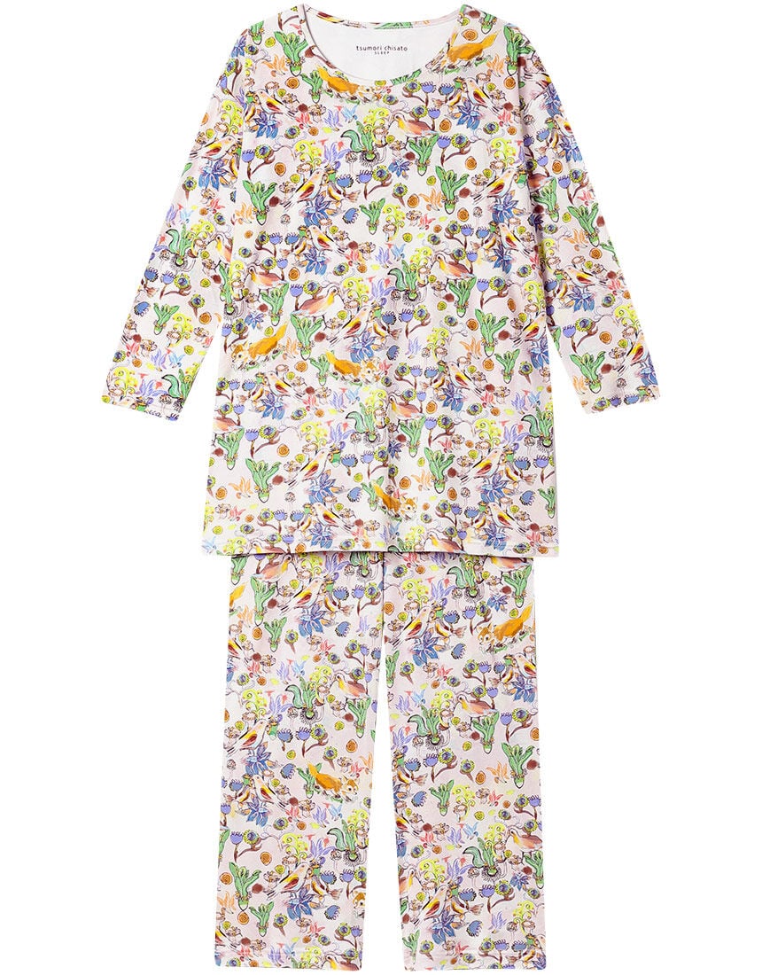 【シルク100%】スムース素材 ワンダーフォレスト パジャマ 【シルク100%】スムース素材 ワンダーフォレスト パジャマ