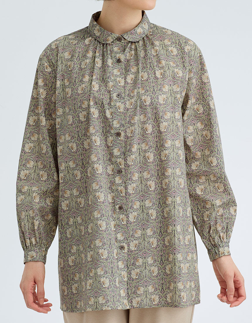 ウィリアム・モリス(R)プリントブラウス ウィリアム・モリス(R)プリントブラウス