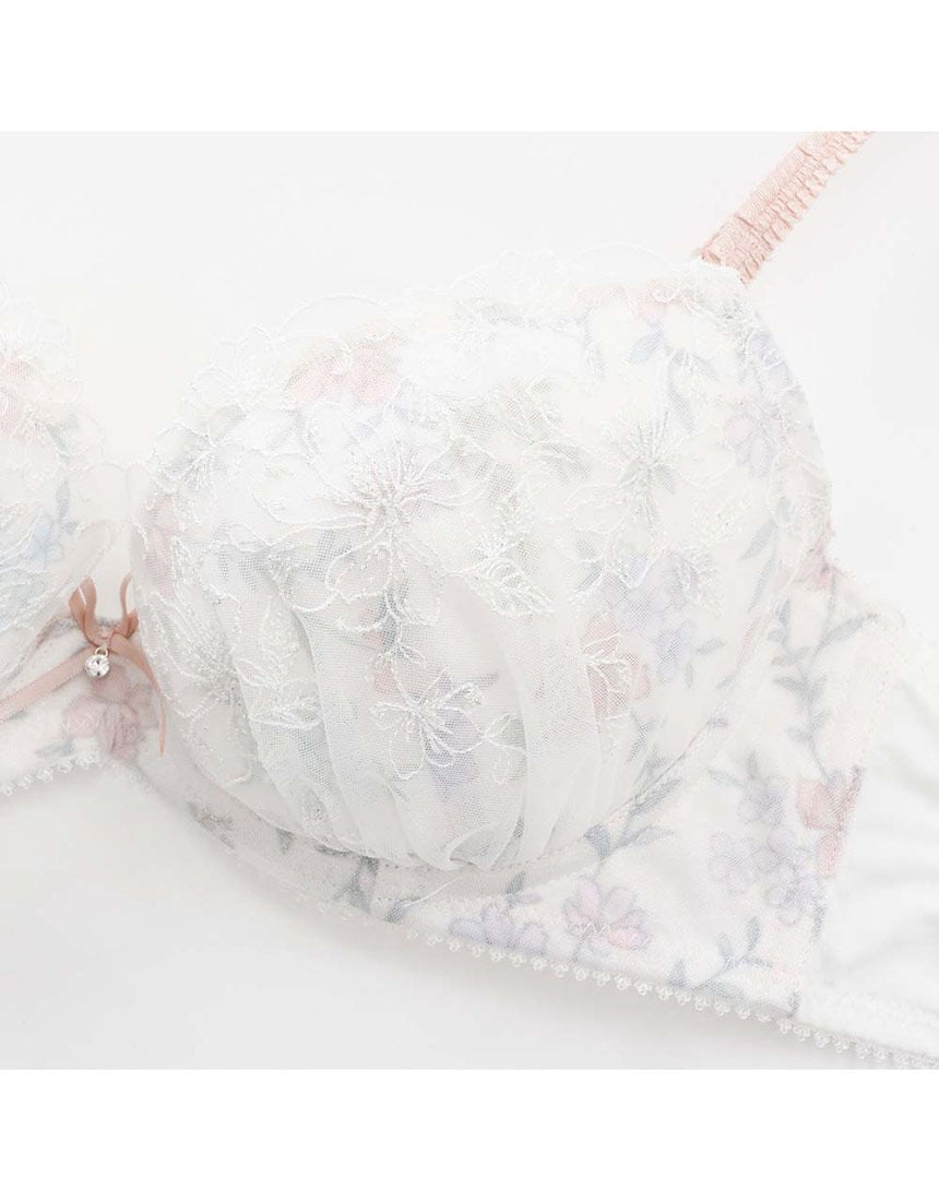 Lingè Noël ランジェノエル ペールフローラル ブラ＆ショーツセット