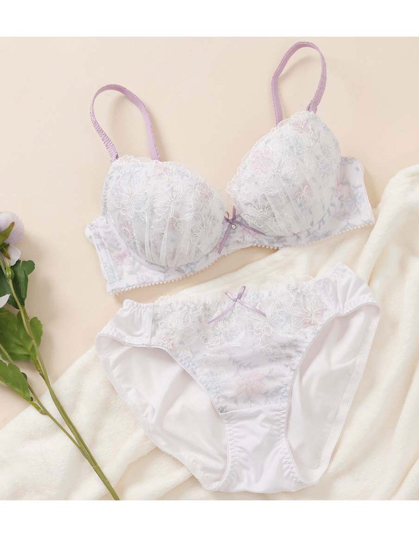 えんじぇる Lingè Noël ランジェノエル ペールフローラル ブラ＆ショーツセット