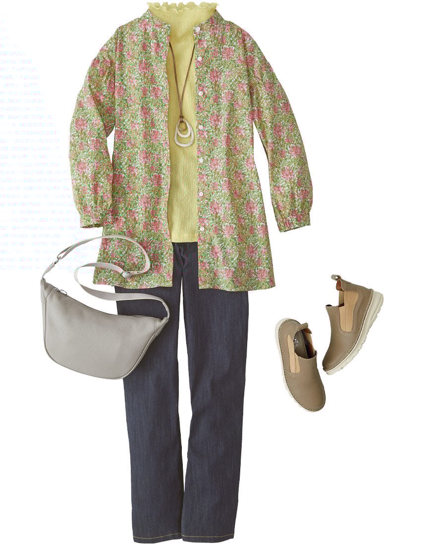 ウィリアム・モリス（Ｒ）プリントブラウス, , hi-res