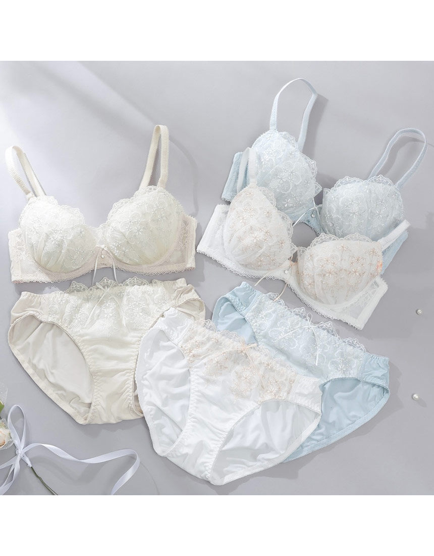 Lingè Noël ランジェノエル シェリーフルール ブラ＆ショーツセット