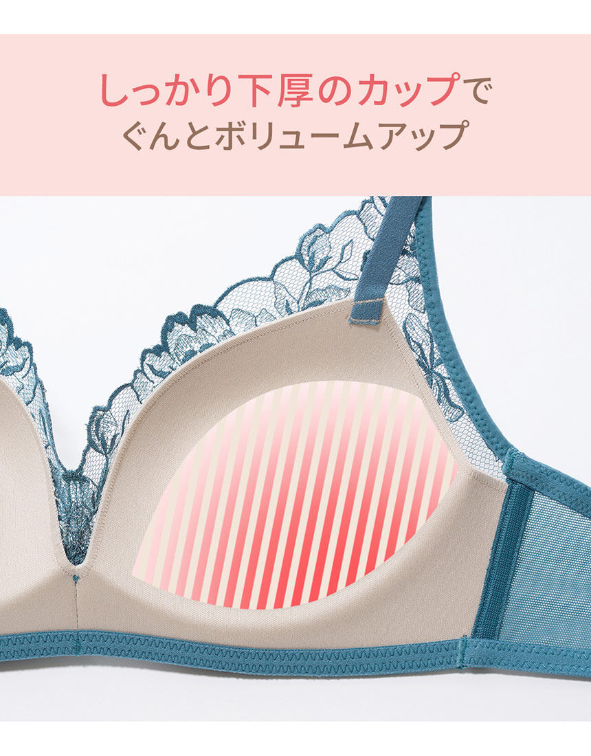 PEACH JOHN 【ブラセット・ノンワイヤー】下厚カップでボリューム