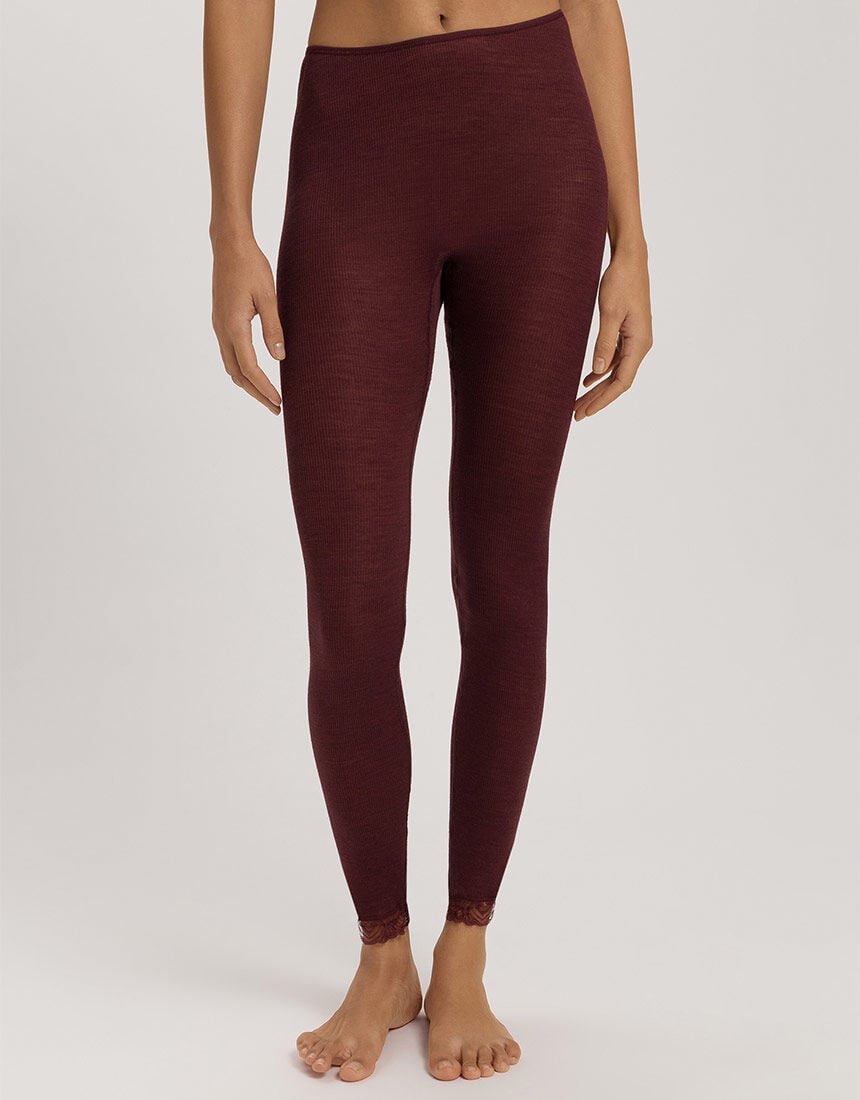 ハンロ 身生地ウール・シルク素材 ボトムス（足首丈） PIH624