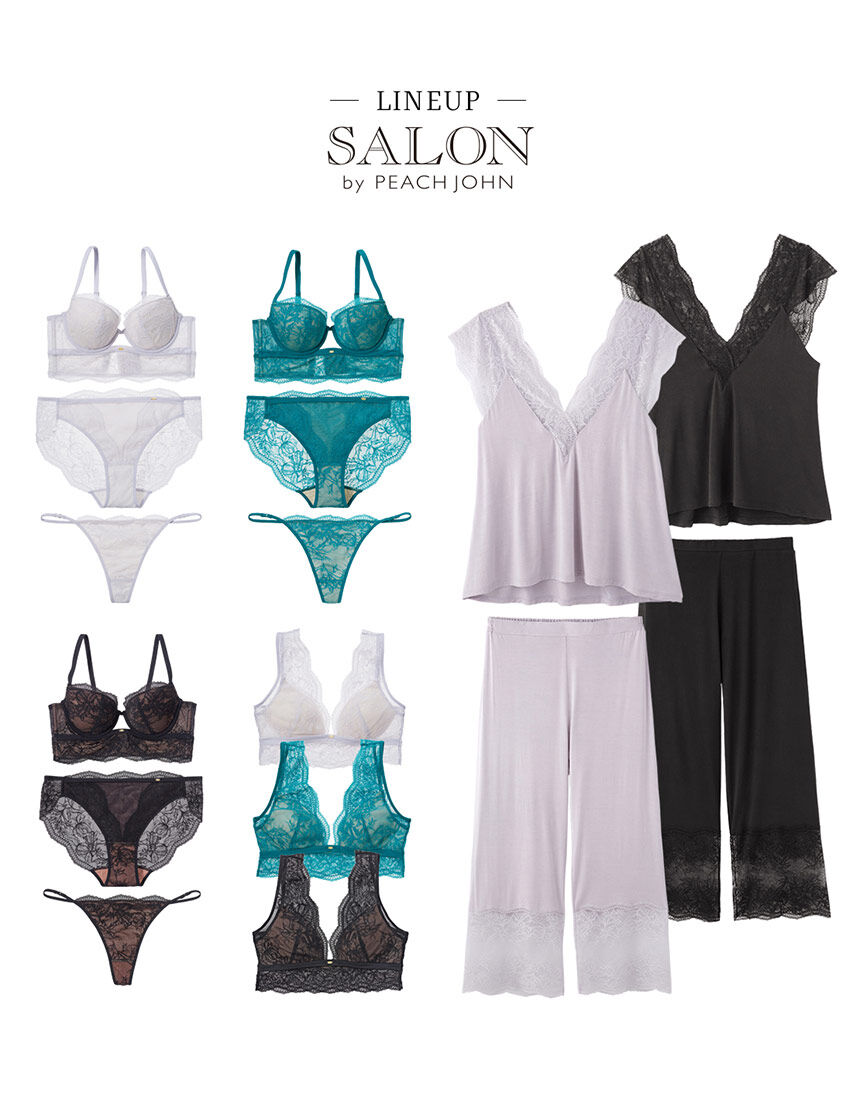 SALON by PEACH JOHN 【脇高で背中すっきり】クレシェンドロング SALON by PEACH JOHN 【脇高で背中すっきり】クレシェンドロング