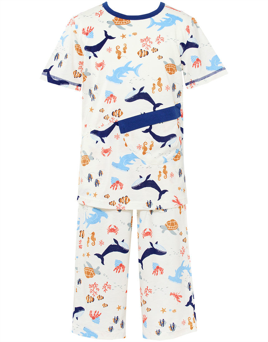 ワコール_キッズ やわらか綿100％天竺素材 男児パジャマ CBT339