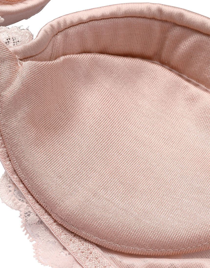 Yue シルク （カップ肌側・パッド受 シルク100％） 3／4