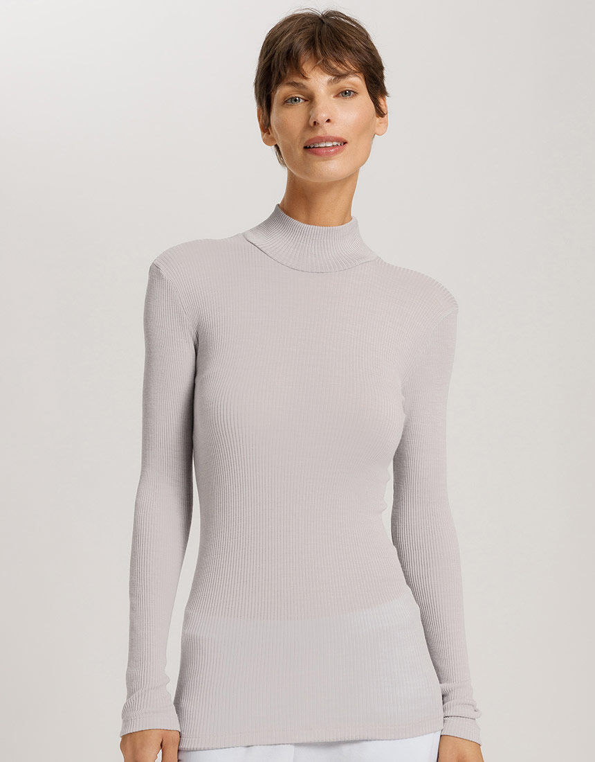 ハンロ 身生地ウール・シルク素材 トップス（長袖） UIH753｜ワコール