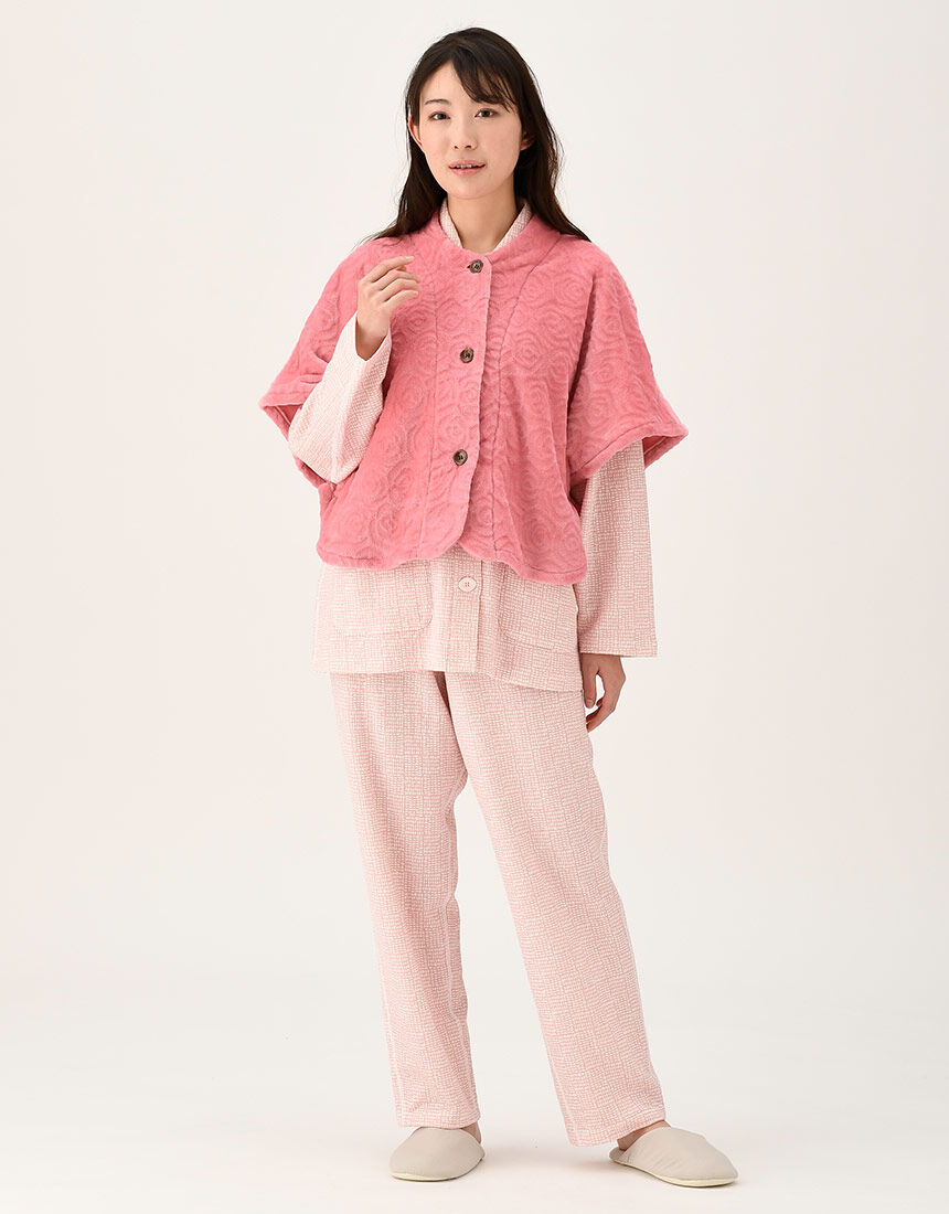 新品らくラクパートナー ワコール　花柄シャツLLP 介護シャツ　パジャマ おでかけやくつろぎ時間に | シニア・シルバー世代向け | らく