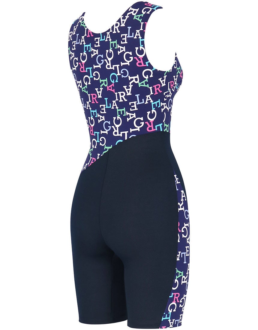 新品 ワコール スイムウェア 水着 13号 LL オールインワン 花柄 ネイビー 新品 ワコール スイムウェア 水着 13号 LL オールインワン 花柄