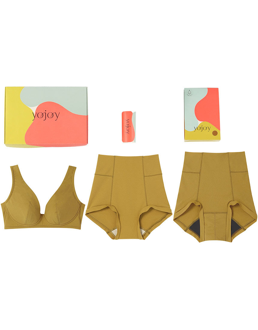 ワコール　パルファージュ ブラ・サニタリーショーツセット YOJOY 【ギフトBOX入り】ブラ＆吸水サニタリーショーツ