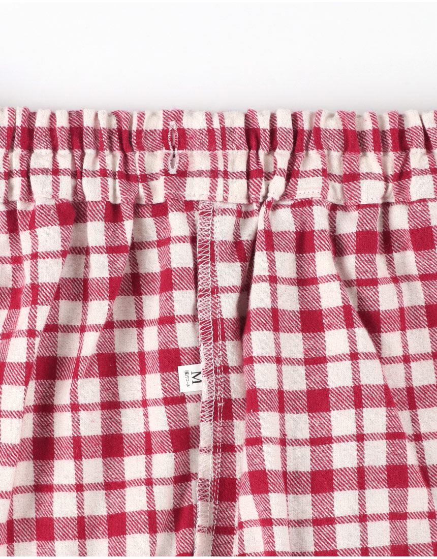 ワコール wacoal 睡眠科学 YDW470 パジャマ ルームウェア セットアップ あったか 長袖 長ズボン 寝返りしやすい 立体設計 秋 冬 前開きタイプ 綿100％ 起毛 チェック MLサイズ PW 母の日 敬老の日 プレゼント ラッピング ギフト ワコール／睡眠科学 【綿100％】寝返りのしやすさを追求した立体