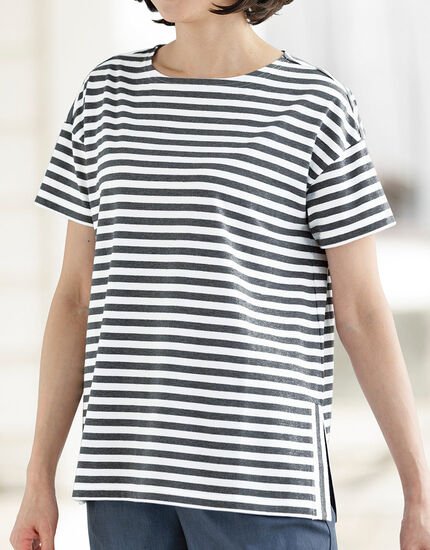 ボーダーカットソーＴシャツ, , main