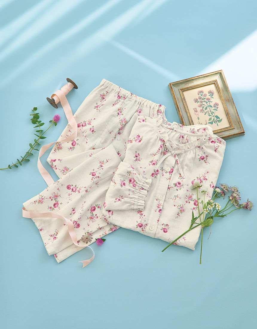 ワコールナイティ（Wacoal　NIGHTY）/パジャマ（ＫＤＸ５１０） ワコール_リラックス＆スリープ 【綿100％】通気性よい二重ガーゼ