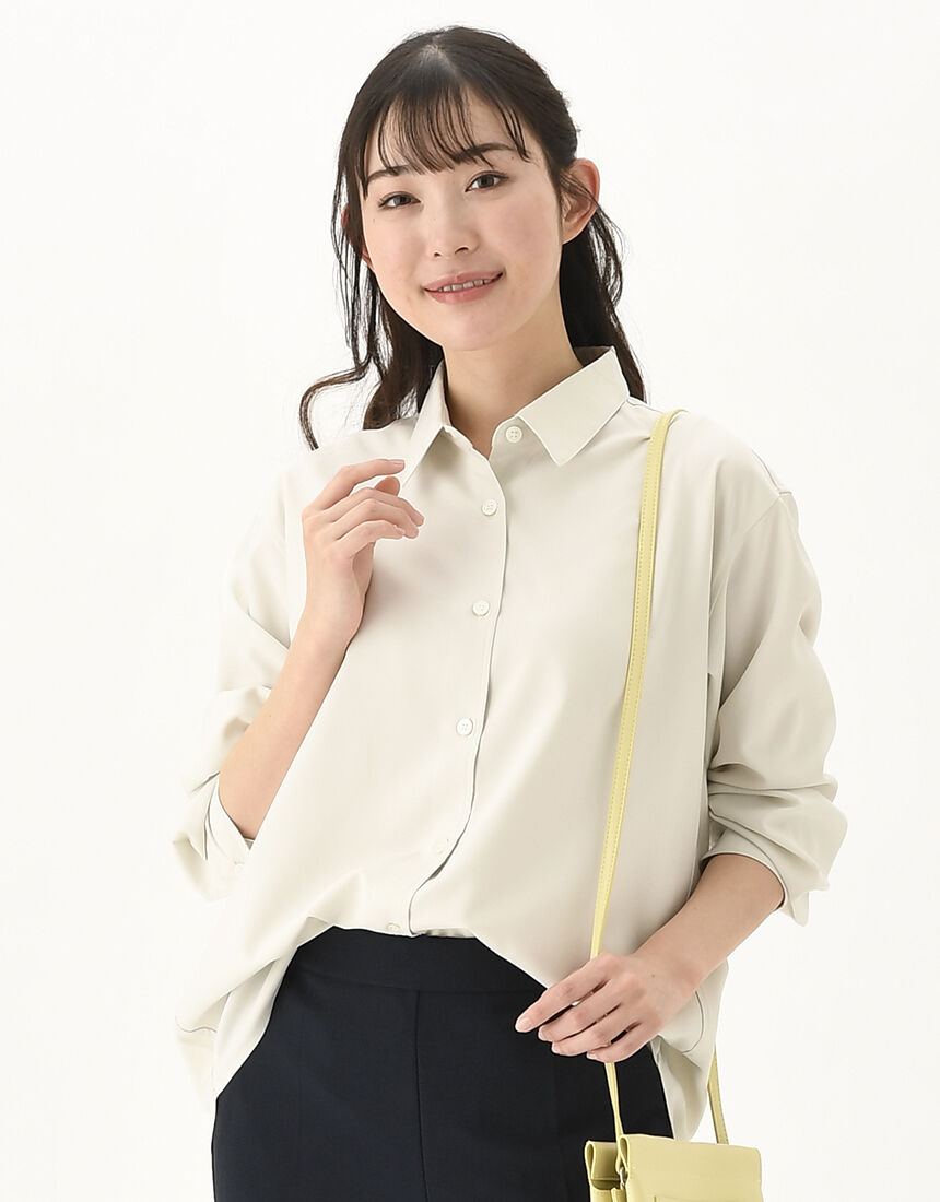 ワコール_カルソン きちんと感のあるシャツ 長袖 アウター