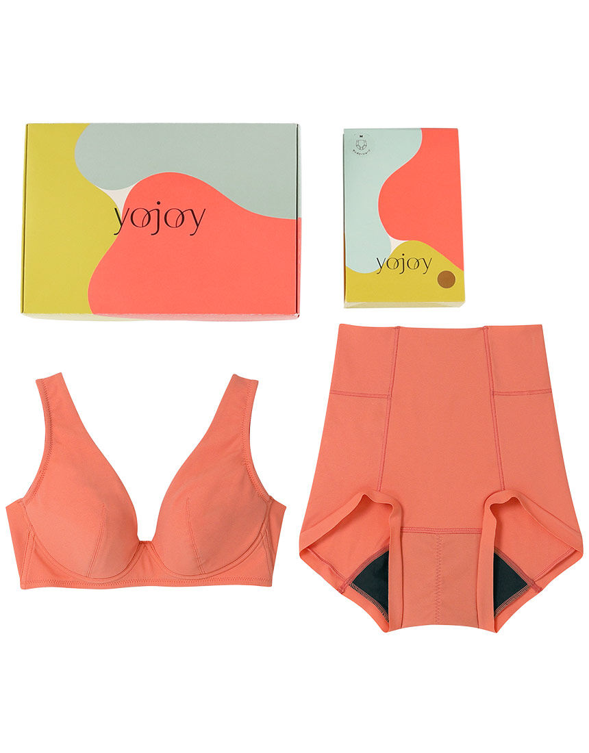 YOJOY 【ギフトBOX入り】ブラ＆サニタリーショーツ