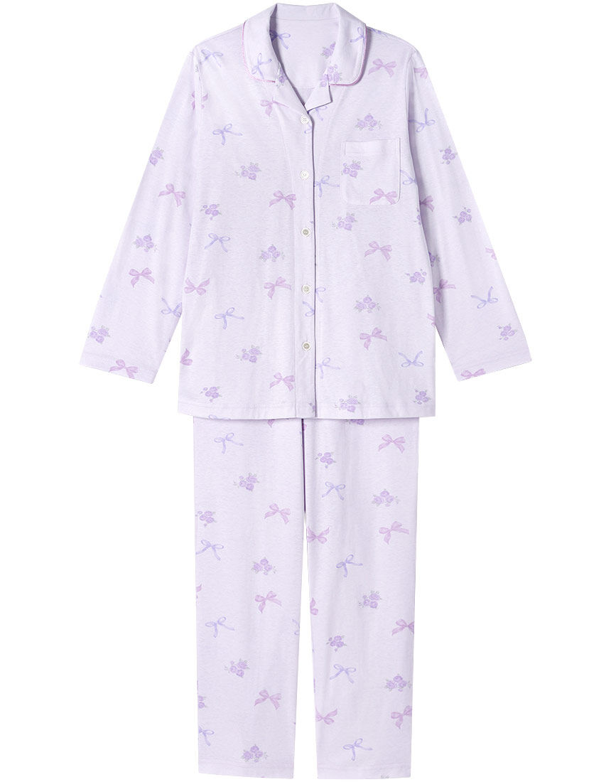 ウイング／スリープ 【綿100％】ふんわりとしたリボン柄 パジャマ