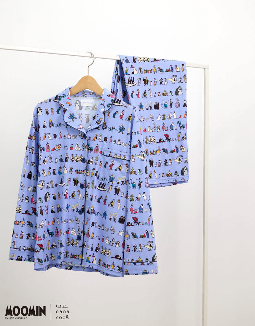 ウンナナクール パジャマ ルームウェア セット販売 美品 ウンナナクール 【綿100%】MOOMIN × une nana