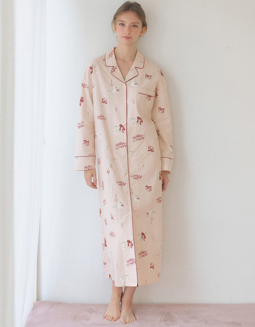 PEACH JOHN 【コットン100％・ロング丈】ラクな着心地のワンピース