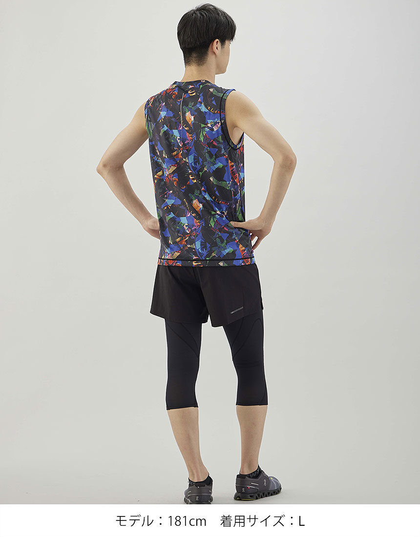 CW－X ユニセックス｜ポケット付きランニングパンツ｜2分丈