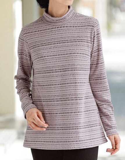 あったかジャカードチュニック, , main