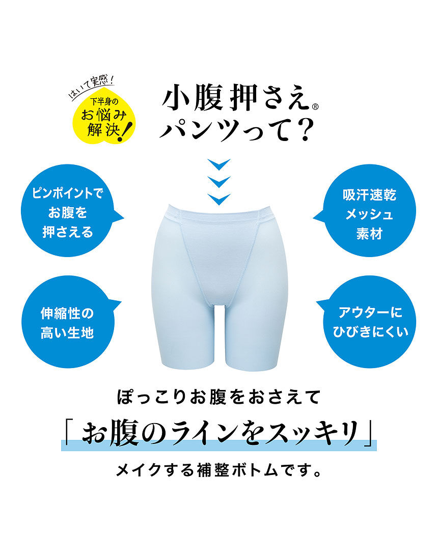 ルシアン 小腹押さえ（メッシュ） ガードル（ロング丈） GLC017