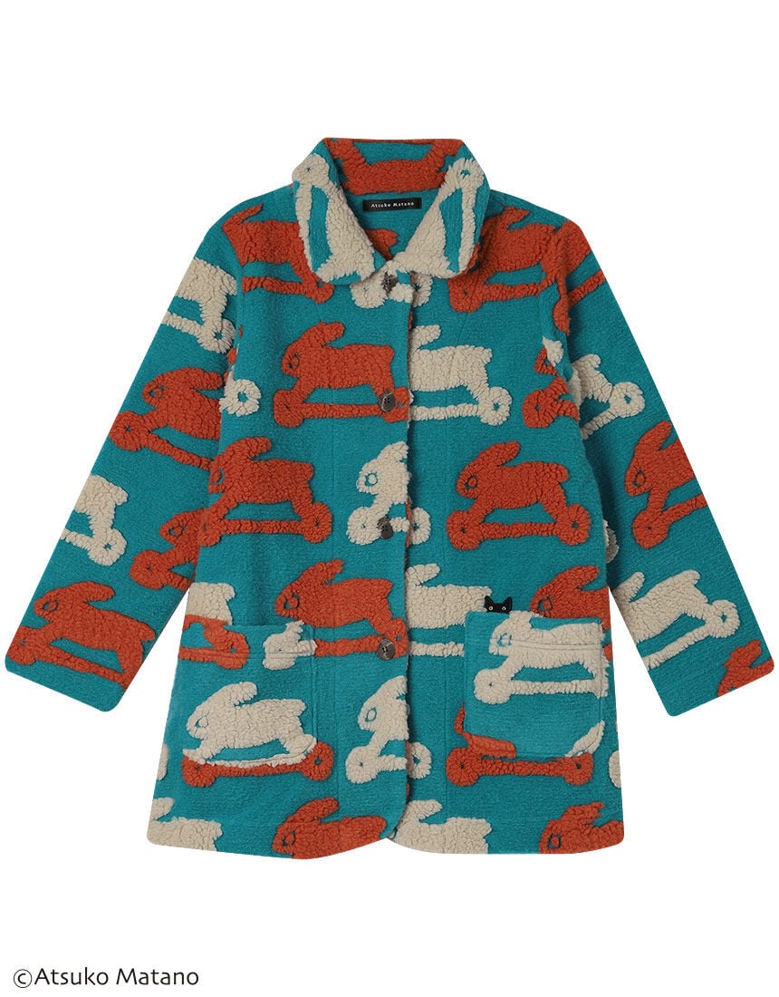 アツコマタノ とてもあたたかなボアジャカードを使用 トップス HTW404